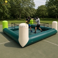 Ring de boxe gonflable commercial de lutte pour les entreprises de location de carnaval de festivals d'école fournisseur en gros