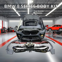 Para BMW X6 2017, actualización a 2024, modelos más antiguos X6 para actualizar el nuevo modelo, Kit envolvente que incluye faros delanteros, parachoques de coche