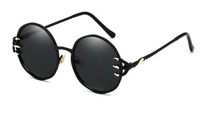 Stile Punk Artiglio di metallo di spessore con la montatura nera <span class=keywords><strong>occhiali</strong></span> da sole con trasparente oceano pezzi <span class=keywords><strong>occhiali</strong></span> da sole - Product Image 5