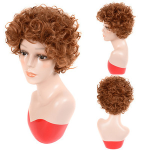 Perruque <span class=keywords><strong>Homme</strong></span> Tendance Européenne et Américaine, <span class=keywords><strong>Cheveux</strong></span> Courts et Volumineux, Perruque en Fibre Mécanisée, Coiffure Masculine - Product Image 6