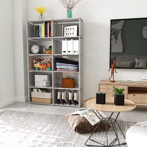 Xách tay 10-Cube Closet lưu trữ Organizer kệ sách vải vải bookends kệ sách - Product Image 3