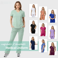 Nouvel ensemble de tenues professionnelles pour infirmières, médecins, dentistes, personnel hospitalier et de spa, incluant blouse et pantalon de travail, articles d'infirmier(ère) en gros