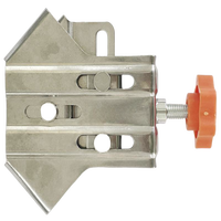 Pince d'angle à extrémité fermée en acier inoxydable à poignée unique réglable, outil de serrage pour le travail du bois industriel et bricolage, pince à angle droit OEM/ODM