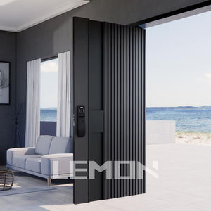 Fournisseur chinois de portes d'<span class=keywords><strong>entrée</strong></span> en aluminium noir de luxe avec lumière latérale, porte d'<span class=keywords><strong>entrée</strong></span> noire mate, quincaillerie pour <span class=keywords><strong>maison</strong></span> - Product Image 3