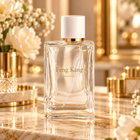 Flacon de parfum en verre transparent avec pompe à vaporisation fine, format voyage, contenant cosmétique