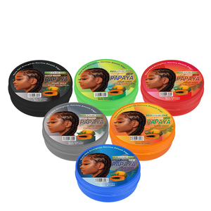 Gel Fijador para Peinados con Fijación Fuerte, Personalizado con Etiqueta Privada, Cera para el Cabello con Aroma a Papaya, Pomada de 100 g - Product Image 1