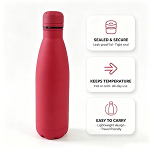 Botella de Agua con Aislamiento al Vacío de 500 ml, Colores Personalizados, Empaque Personalizado, Taza Térmica de Viaje a Prueba de Fugas, Tazas de Acero Inoxidable 304 - Product Image 4