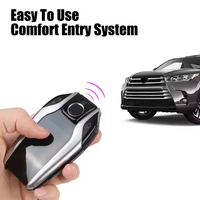 Clé intelligente LCD modifiée universelle CF618 avec fonction de fenêtre automatique d'entrée sans clé/accessoires de clé de voiture de coffre de déverrouillage automatique