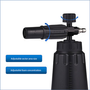 Canon à mousse antirouille entièrement noir Machine de lavage de voiture à vapeur à <span class=keywords><strong>haute</strong></span> <span class=keywords><strong>pression</strong></span> Nettoyeur de voiture Lance à mousse de neige à grande bouche - Product Image 5
