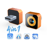 Adaptador Inalámbrico 4 en 1 OEM ODM para Carplay/Android Auto/Airplay/Miracast, Conexión Plug and Play, Aplicación Móvil Sincronizada