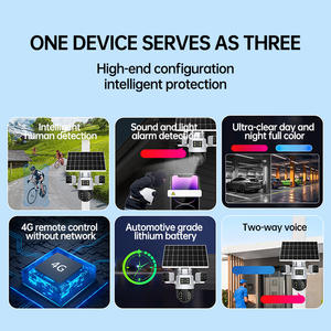 كاميرا Rscamtom 4G الشمسية في الهواء الطلق للماء ثلاث شاشات بشرية بوجهين كاميرا أمان صوت شمسية 4G - Product Image 5