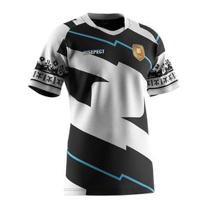 Camiseta Deportiva Personalizada con Cuello en V, de Secado Rápido, para Fisicoculturismo, con Impresión OEM, Camisetas de la Liga Australiana, Camiseta de Rugby de Irlanda - Product Image 3