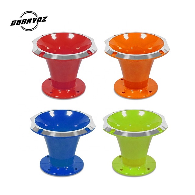 High Quality OEM Colorful Aluminum 2 Inch Throat Tweeter Speaker Horn for Compression Driver