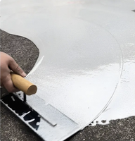 Revêtement de sol en résine époxy polyuréthane auto-nivelante pour usine, application au pinceau, écologique, anti-jaunissement, résistant à l'usure, sable coloré