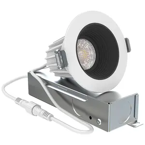 Luminária led de teto profissional anti brilho, 2 polegadas, led, luminária embutida, luminária downlight cob