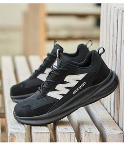 Chaussures de sécurité à embout en acier à bout large, adaptées aux pieds larges, chaussures de travail d'été, nouveau design, chaussures de sport légères avec semelle en EVA - Product Image 6