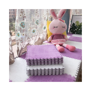 <span class=keywords><strong>Tapis</strong></span> modernes épais et doux à poils longs <span class=keywords><strong>Puzzle</strong></span> à emboîtement Carreaux de <span class=keywords><strong>tapis</strong></span> Peluche Moelleux Eva Mousse pour enfants Coupe Pile Technique Usine - Product Image 6