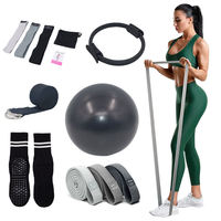 Équipement d'exercice d'entraînement à domicile TPE élastique Yoga bandes de résistance petit Mini Yoga Pilates balle cercle magique Yoga Pilates anneau