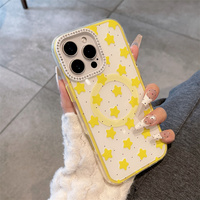 Funda Híbrida 2 en 1 con Cubierta Trasera Magnética de Gel y Lente de Diamante para iPhone 18 Pro Max 17 Air 16 15 Plus