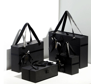 Éléments décoratifs avec ruban noir personnalisé, 10 pièces, tiroir, boîte en papier, produit cosmétique - Product Image 2