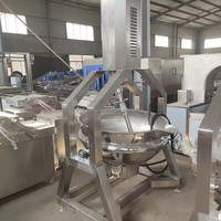 Marmite de cuisson industrielle automatique à agitation automatique, mélangeur à gaz, cuisson à la vapeur, bouilloire de 1000 litres pour confitures et sauces