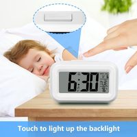 Reloj Despertador Digital LCD de Alta Calidad y Gran Venta, Muestra Temperatura, Fecha, Mes y Día, Pequeño y Bonito