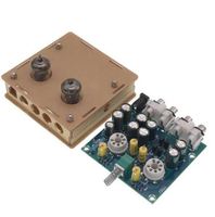 6J1 tüp ateş ön amplifikatör Preamp AMP ön amplifikatör kurulu kulaklık tampon DIY kiti modülü Stereo potansiyometre 12V