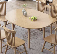 Table à manger pliante carrée en bois massif de style scandinave moderne, mobilier de salle à manger, chaises d'entrée
