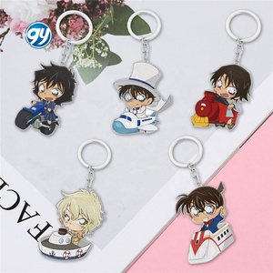 Porte-clés en alliage d'animation Ayihara Ai, personnage de dessin animé, pour sac d'enfant, vente en gros, porte-clés Detective <span class=keywords><strong>Conan</strong></span> - Product Image 1