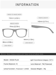 <span class=keywords><strong>KDEAM</strong></span>-<span class=keywords><strong>Gafas</strong></span> de sol polarizadas de gran tamaño mejoradas, superventas, KD332, parasol de alta gama para exteriores, <span class=keywords><strong>gafas</strong></span> UV400, KD332PLUS - Product Image 6