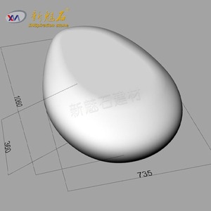 New Magic Stone Outdoor Concrete Coffee <b>Table</b> <b>Round</b> GRC Furniture For Garden <b>Patio</b> Landscape Decor - Product Image 4