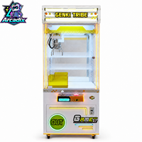 Machine à griffes à monnayeur, jeu d'arcade avec éclairage néon LED, pour la capture de poupées et jouets en peluche, pour centres commerciaux, vente en gros