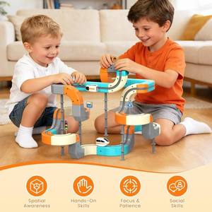 Pista de Carreras Flexible 3D Mágica, Bloques de Construcción Magnéticos Eléctricos Creativos para Trenes, Juguete de Ensamblaje con Elevador - Product Image 3