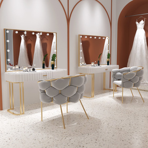 Beauty Salon Makeup <b>Table</b> <b>for</b> Home Use Bedroom With Lights Mirror <b>Dressing</b> Wedding Store Nail <b>Table</b> Makeup <b>Table</b> - Product Image 1