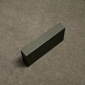 Özel lüks koli siyah kağıt manyetik mat siyah kolye yüzük ekran kutusu takı özel logolu kutu kese ile