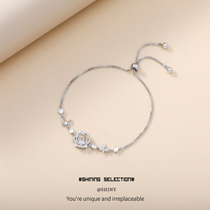 Pulsera de Perlas de Mariposa con Engaste de Garra de Aleación de Cobre Grado AAA para Uso Diario - Product Image 1