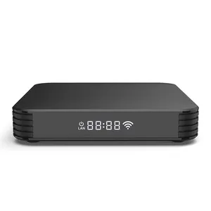 Suporte de android tv box x4plus hdr10 + av1, venda quente, suporte com configuração de interface rica para streaming, conjunto de caixa superior