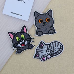 Custom Wholesale Cartoon Cute <b>Cat</b> Embroidery Cloth Sticker Patches Diy Iron on Logo Heat Embroidery Patches <b>for</b> <b>Clothes</b> - Product Image 3