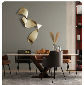 Decoración de pared <span class=keywords><strong>minimalista</strong></span> italiana, colgante de pared de salón, luz colgante de lujo creativa de acero inoxidable, decoración colgante de arte - Product Image 4