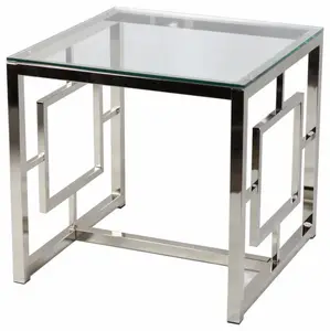 Elite Độc Đáo Vàng Hiện Đại Accent Kim Loại Cao Cao Bảng Điều Khiển Dài Với Glass Top Tempered Glass Khung Thép Bảng - Product Image 1