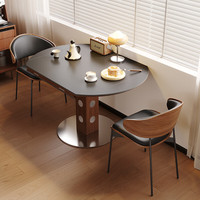Bestseller Klappbarer Esstisch Moderner Massivholz Runder Klappesstisch mit Gesinterter Steinplatte für Kleine Räume