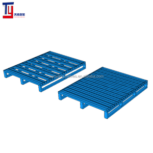 Pallet di metallo in acciaio resistente per il trasporto di stoccaggio industriale logistica box Anti-corrosione Pallet in acciaio - Product Image 1