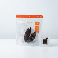 Sac d'emballage en plastique personnalisé à fermeture éclair sur 3 côtés avec fenêtre transparente pour sous-vêtements, chaussettes, gants, vêtements