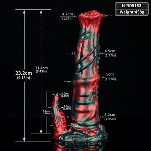 NNSX Red Devil <span class=keywords><strong>Dildo</strong></span> Fantasy Dragon Silicone <span class=keywords><strong>Dildo</strong></span> Large Red Black <span class=keywords><strong>Beast</strong></span> Anal Plug Juguete sexual erótico Fantasy <span class=keywords><strong>Dildo</strong></span> para adultos - Product Image 6