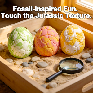 Bombes de bain en forme d'œuf de dinosaure grand format non tachantes avec jouet surprise, ensemble cadeau en gros, bombes de bain douces pour enfants - Product Image 3