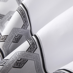 Hiện đại thân thiện với môi nữ hoàng tấm ga trải giường đặt không dùng một lần Polyester tất cả các mùa 4-Piece khách sạn <span class=keywords><strong>Comforter</strong></span> Quilt Cover Bộ đồ Giường Màu Trắng - Product Image 6