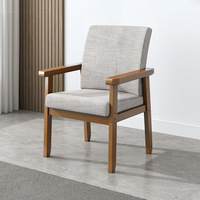 Fauteuil d'appoint moderne ergonomique en tissu rembourré, confortable pour la lecture, idéal pour salon, chambre, bureau et personnes âgées