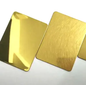 Gold 4 x 8 feet 14 gauge 201 201 316 embosed 304l 340 304 5mm thick sheet for sheets stainless steel plate