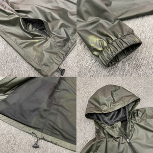 Chaqueta Cortavientos Personalizada de Poliéster Termocrómica que Cambia de Color, Impermeable y Resistente al Viento para Senderismo al Aire Libre - Product Image 2