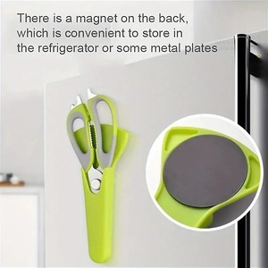 7-in-1 <b>Multifunctional</b> Kitchen Scissors with Magnetic Holder Stainless Steel Food Scissors for Meat Fish Kitchen Food Scissors - Product Image 3